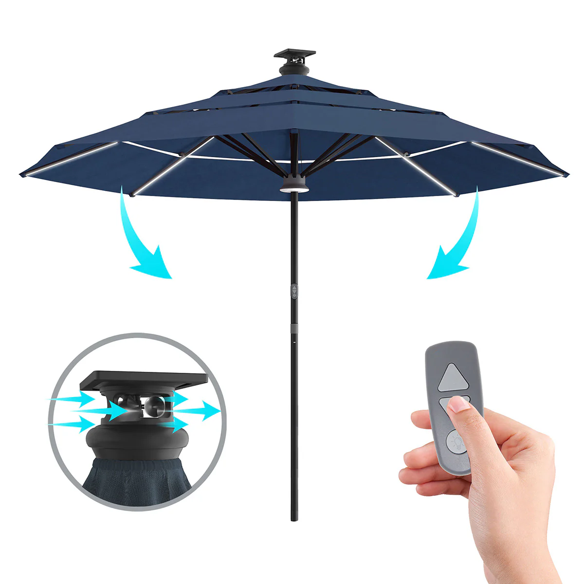 11' Smart Outdoor Umbrella - Image 2