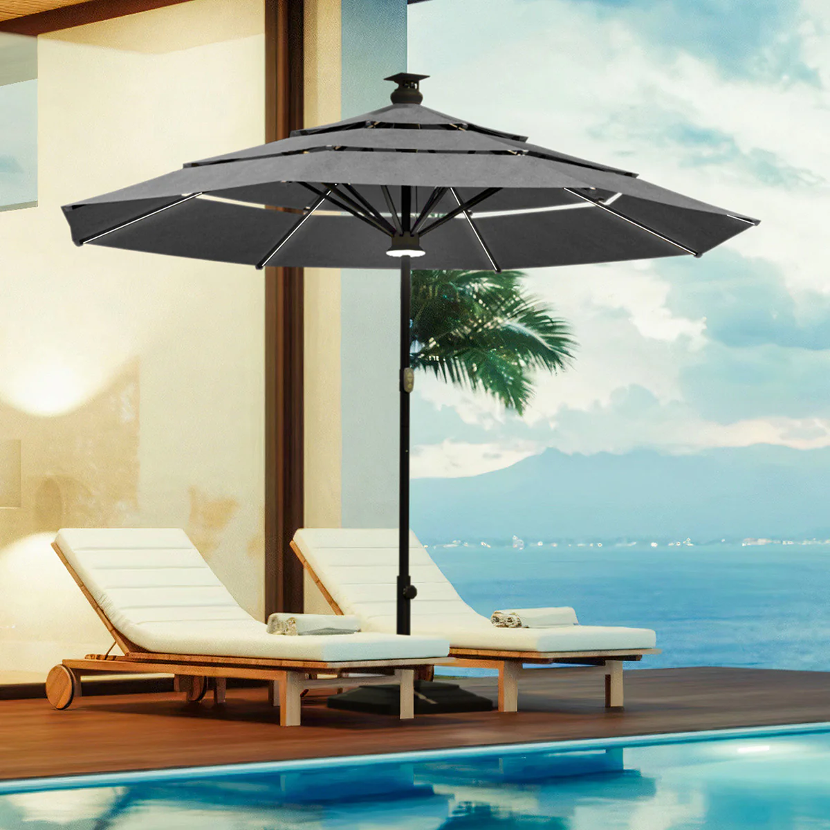 11' Smart Outdoor Umbrella - Image 24