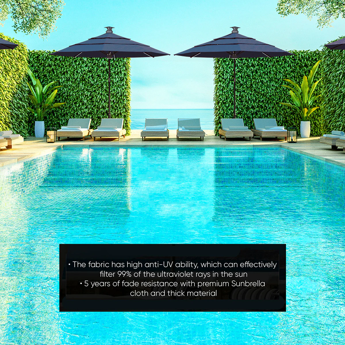 11' Smart Outdoor Umbrella - Image 8