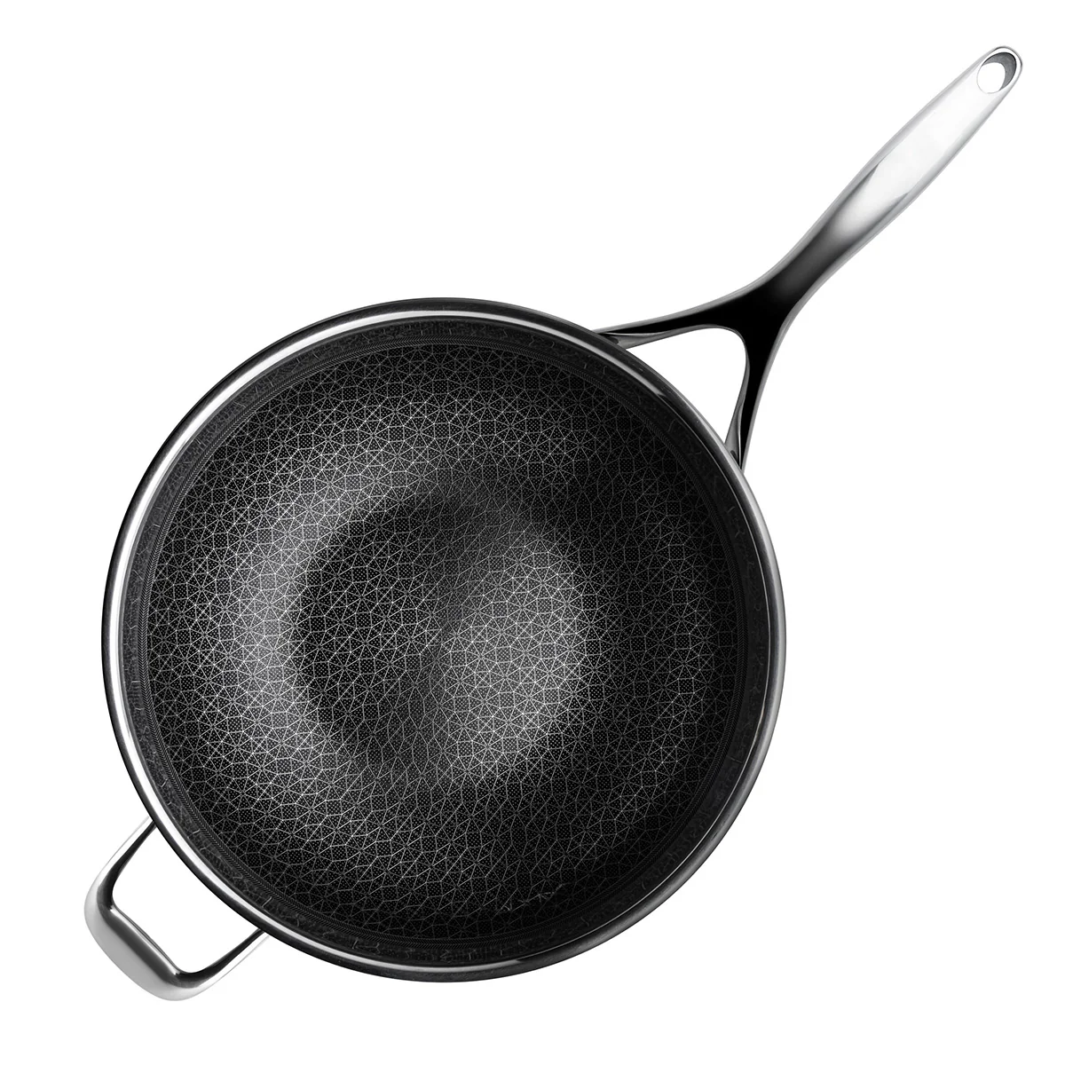 12'' Stainless Hybrid Nonstick Wok - Image 6