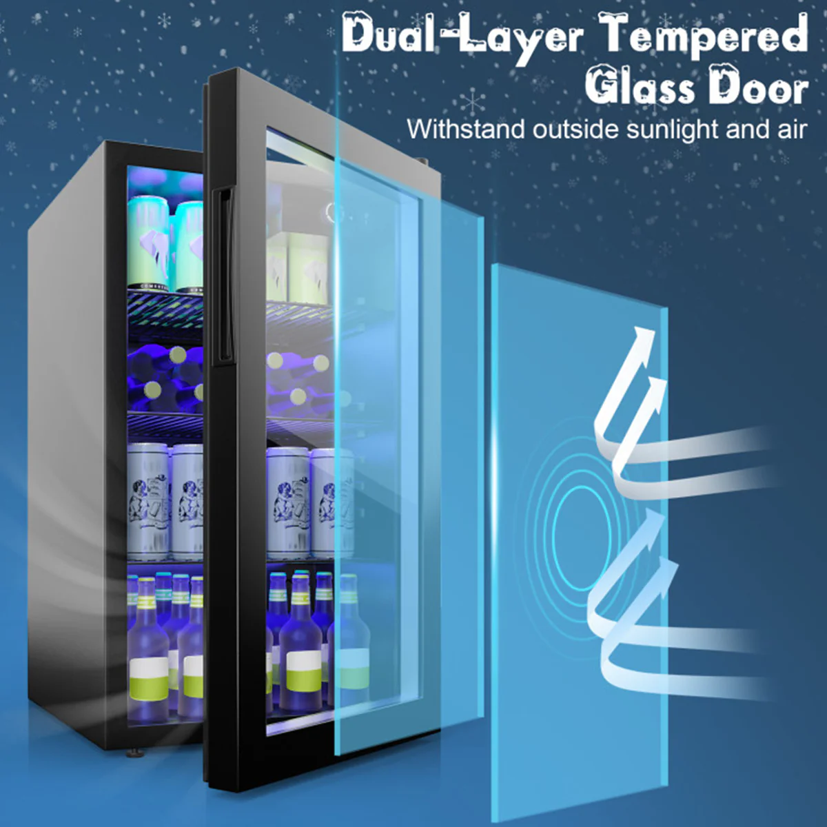 120 Can Beverage Refrigerator with Glass Door - Image 7