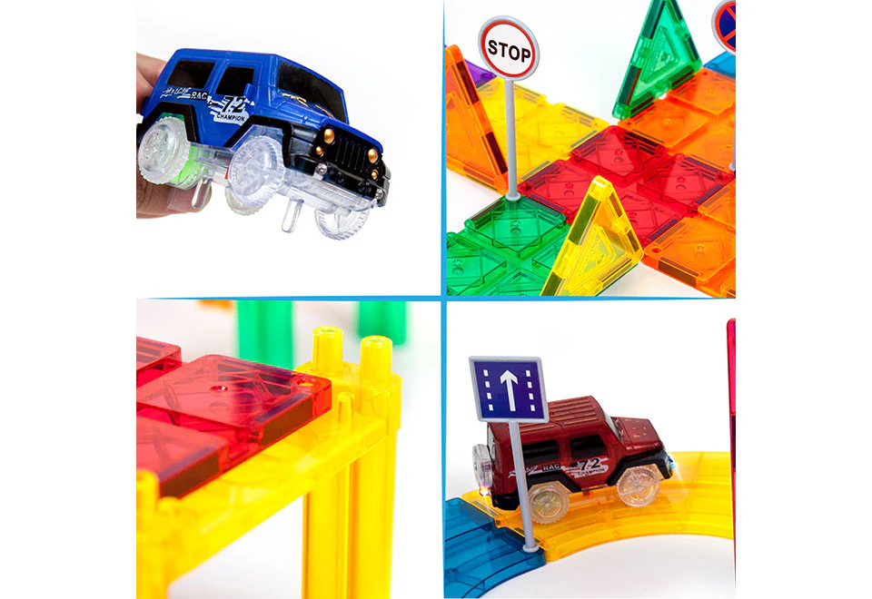 128-Piece Car and Track Set - Image 2