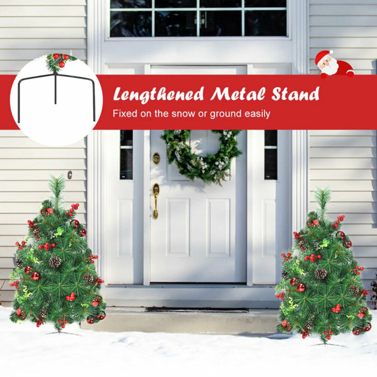 2-Ft. Cordless Pre-Lit Walkway Trees (Set of 2) - Image 5