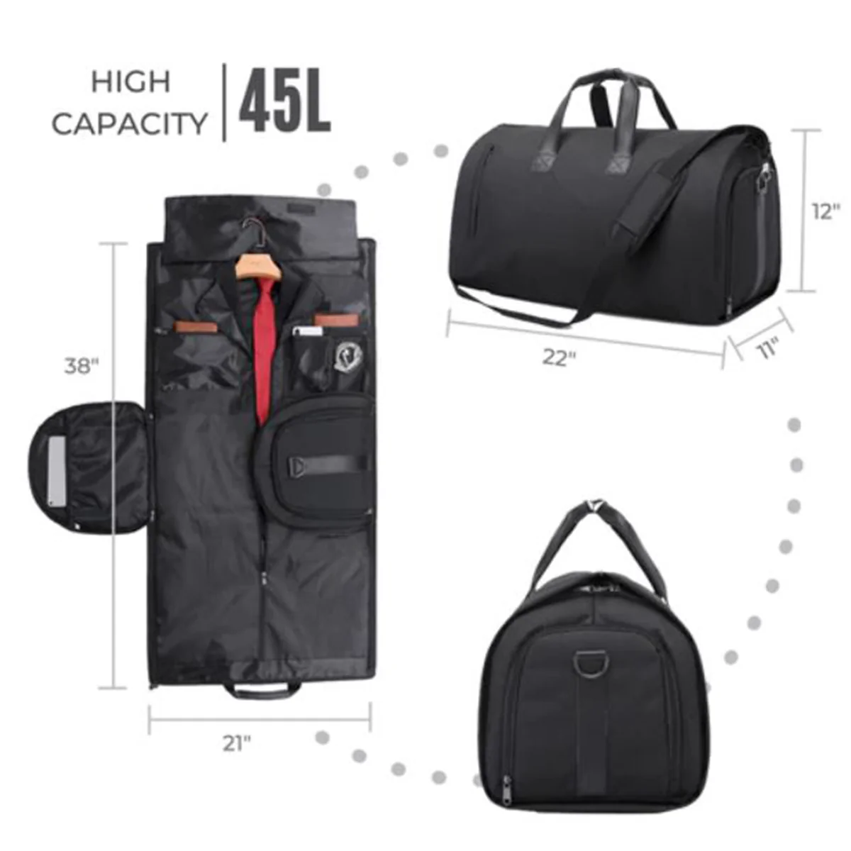 2-in-1 Convertible Garment Bag - Image 3