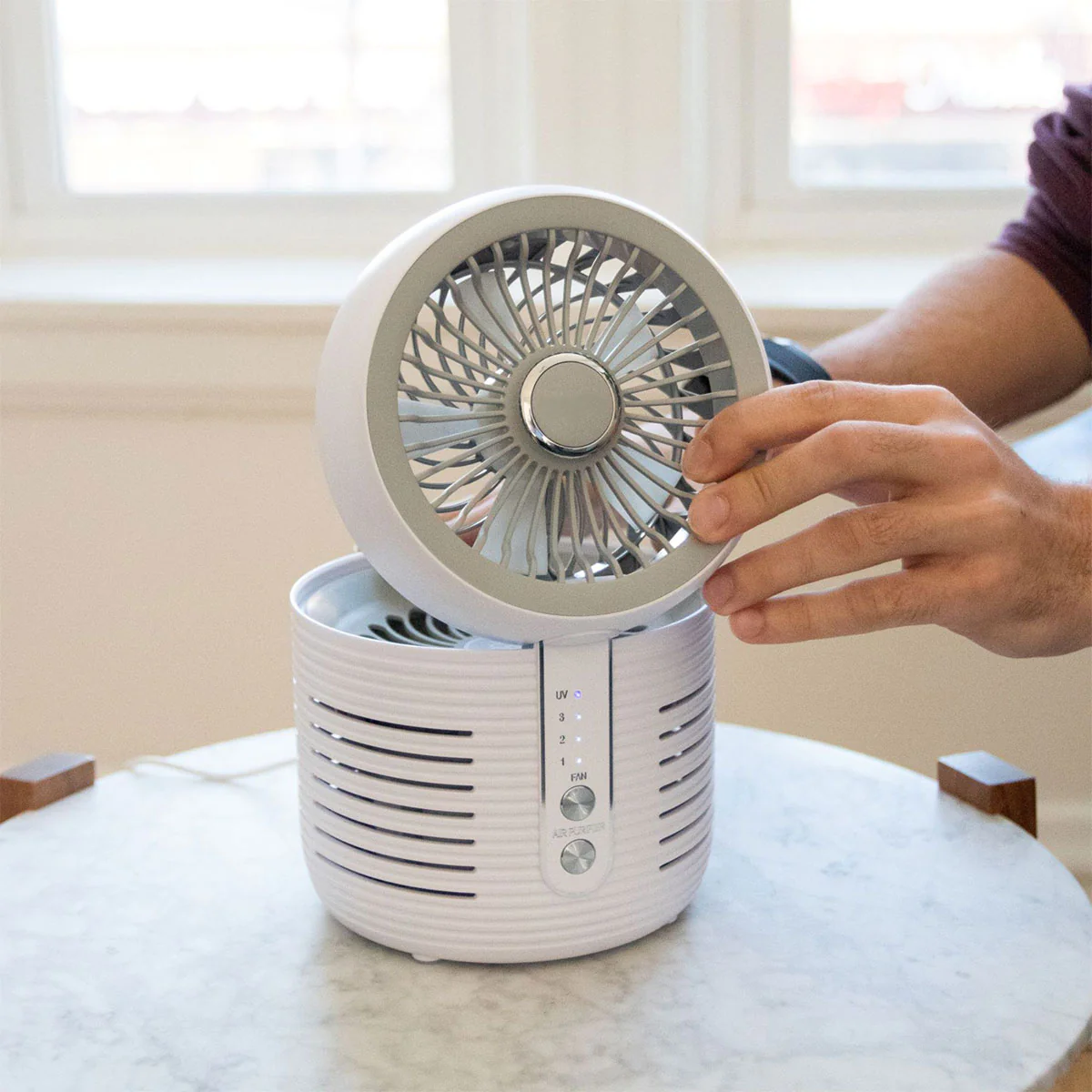 2 in 1 Desktop Air Purifier & Fan - Image 2