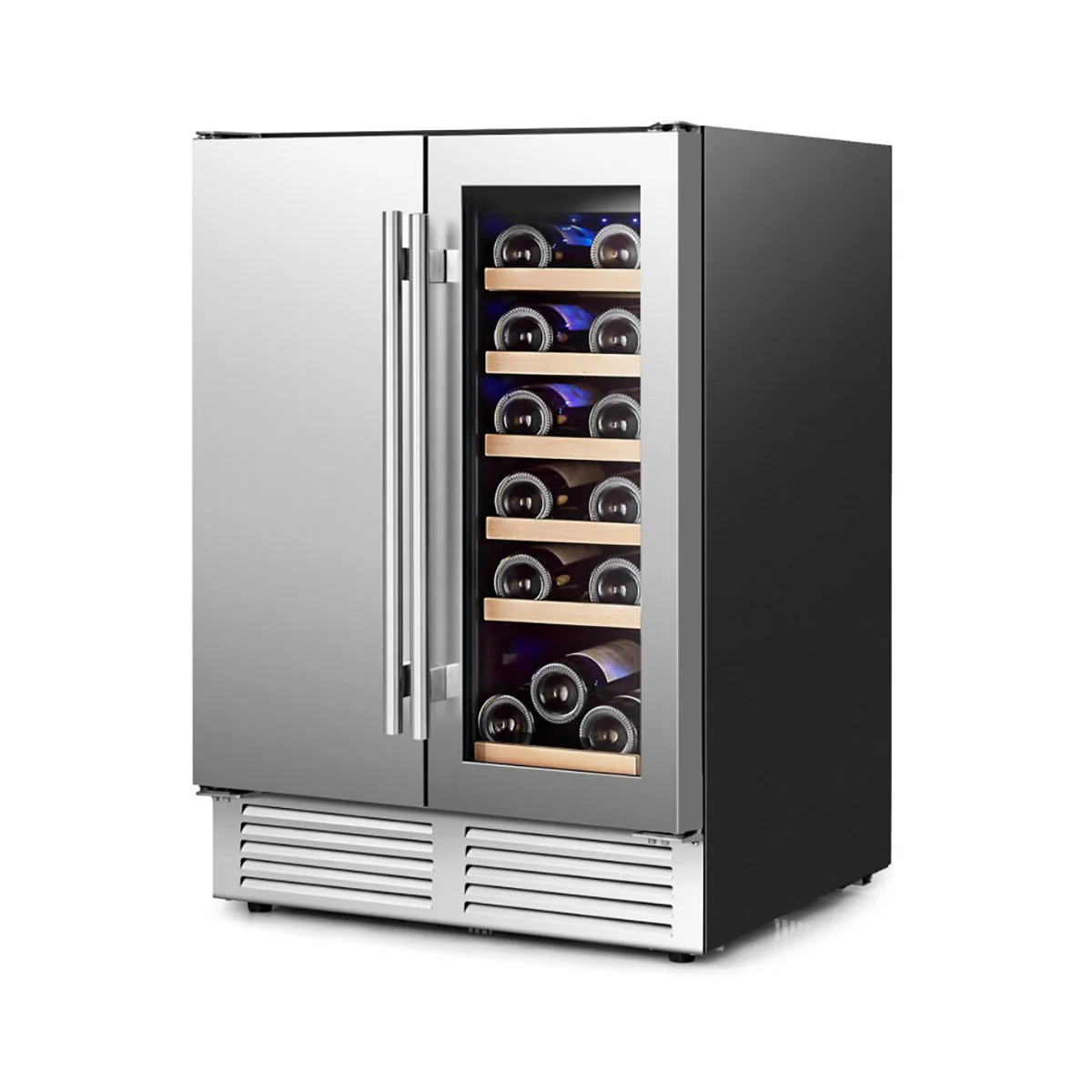 2-in-1 Dual Zone Beverage and Wine Cooler - Image 10