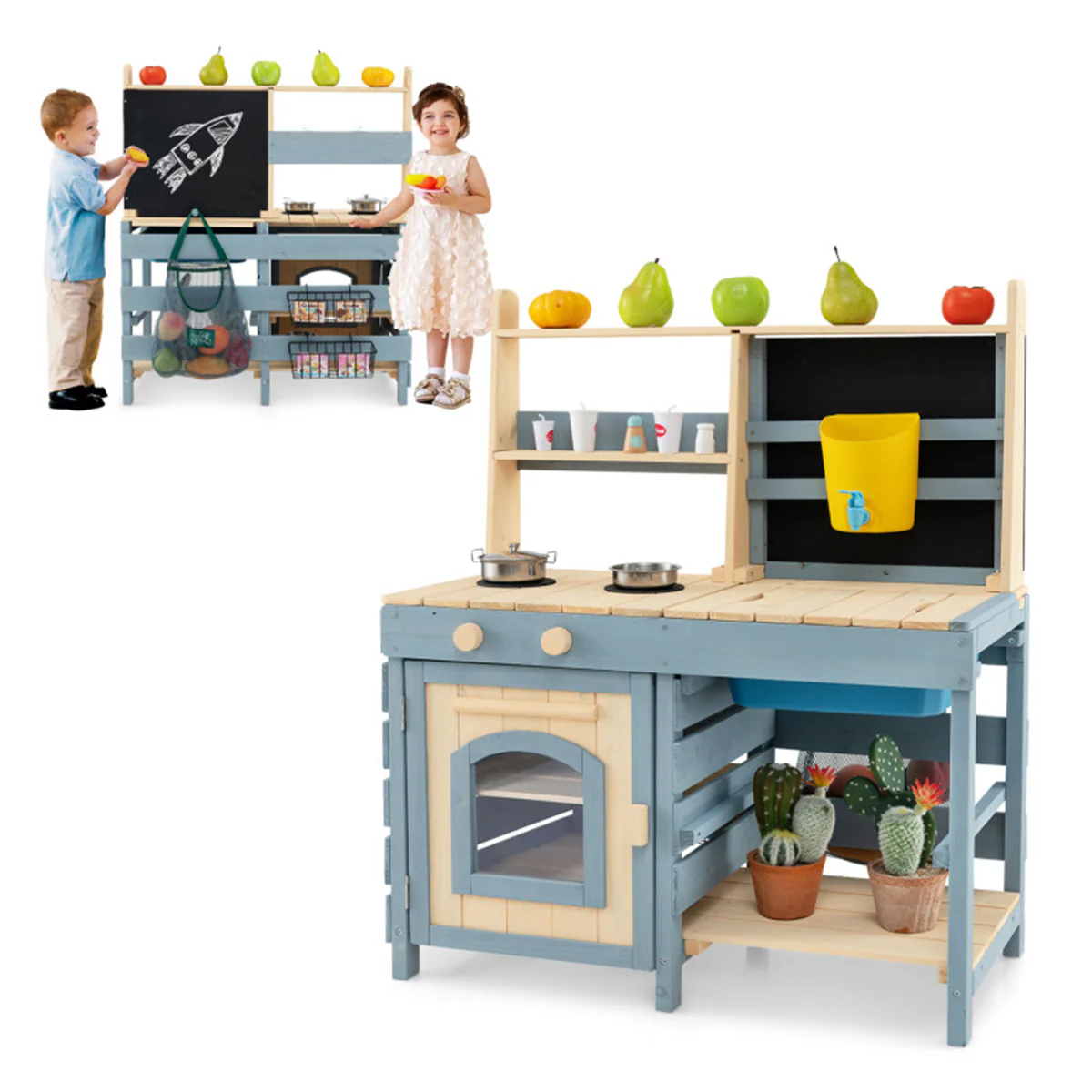 2-in-1 Outdoor Mud Kitchen - Image 10