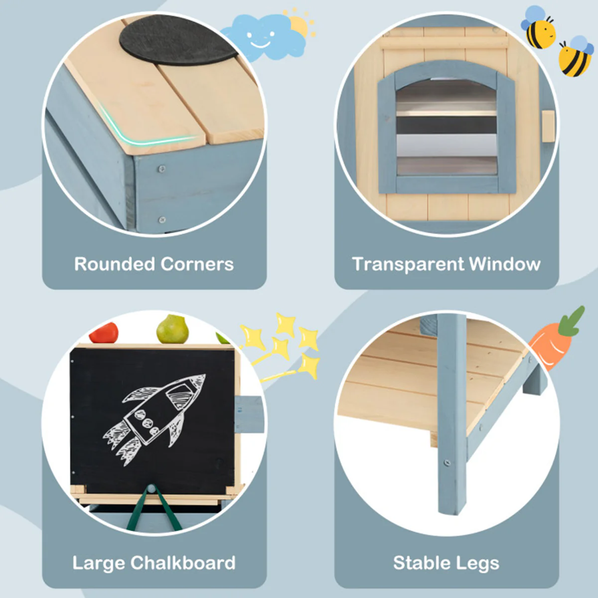 2-in-1 Outdoor Mud Kitchen - Image 8