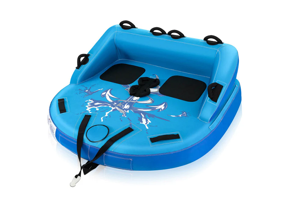 2 Person Water Sport Inflatable Towable Tubes for Boating - Image 9