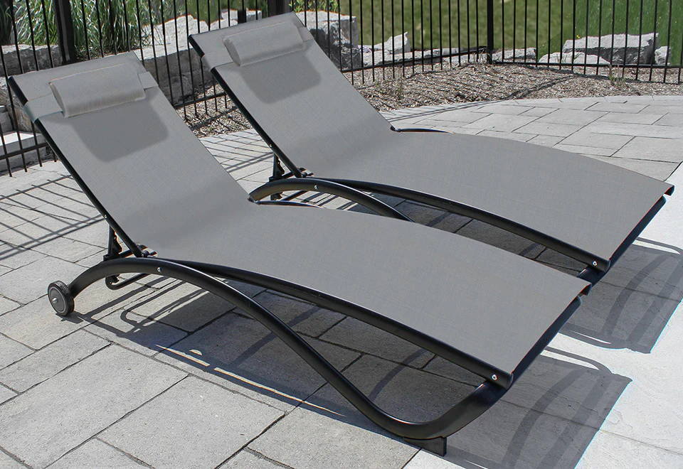 2-Piece Glendale Pool Lounger with Wheels - Image 3