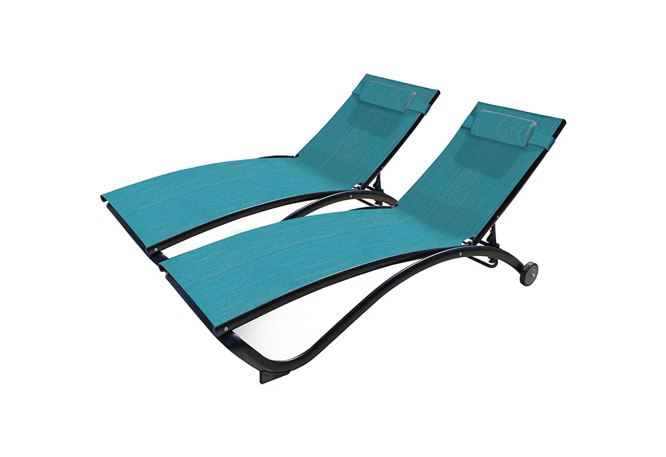 2-Piece Glendale Pool Lounger with Wheels - Image 8
