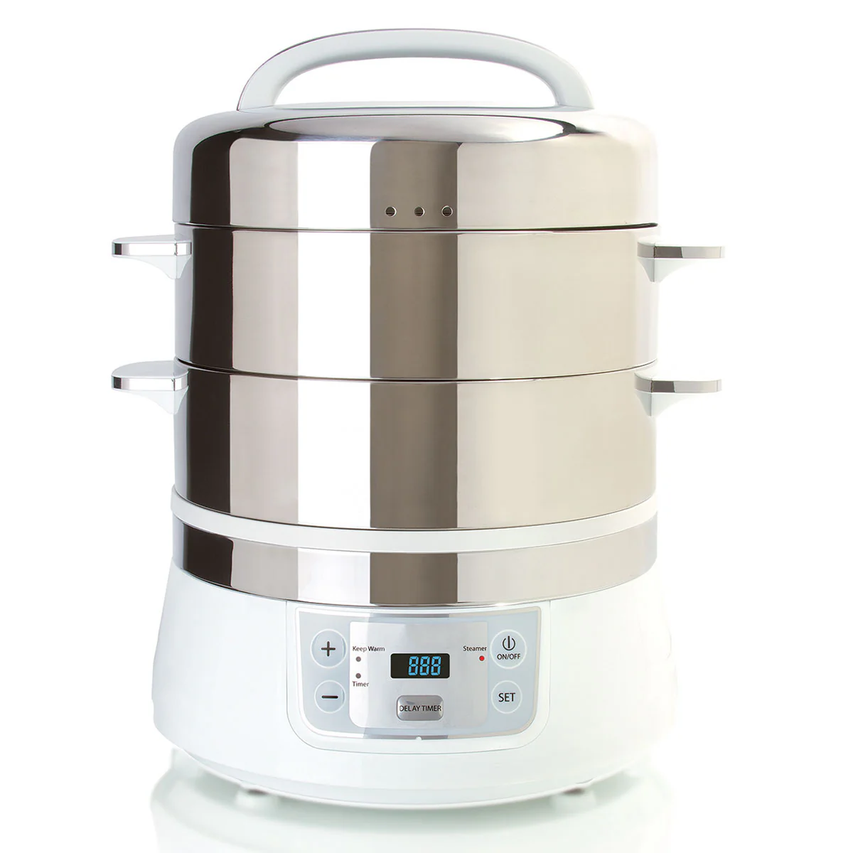 2-Tier Stainless Steel Electric Food Steamer - Image 6