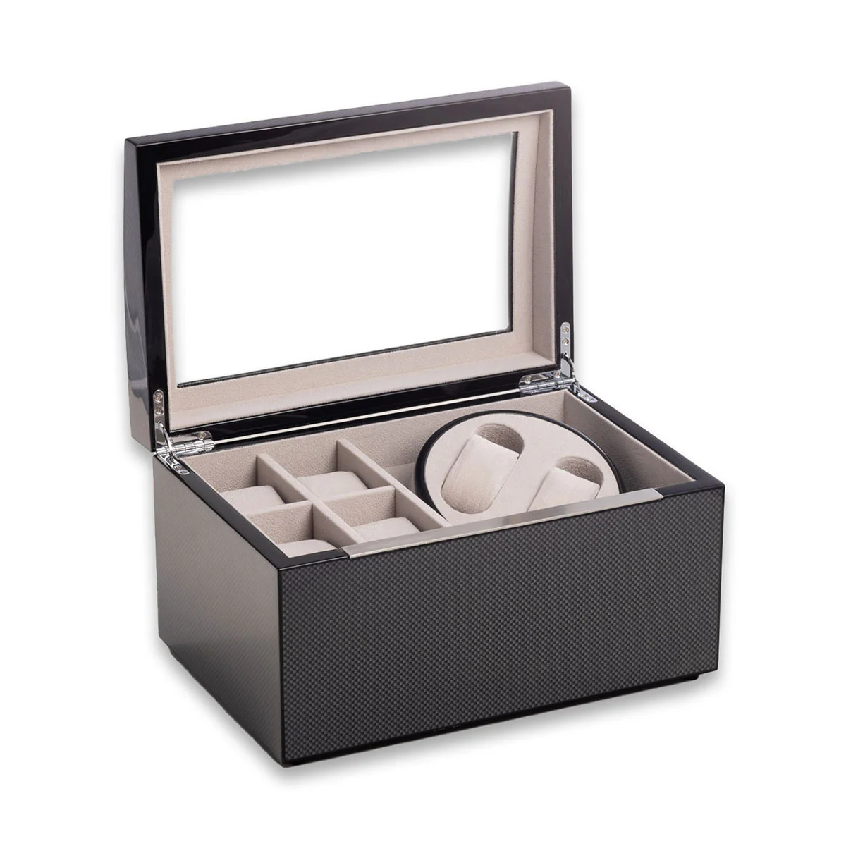 2 Watch Winder with Storage for 4 Watches - Image 4