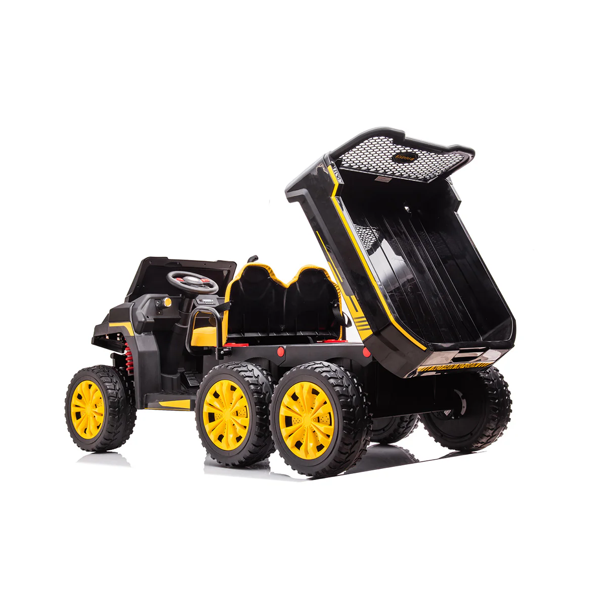 24V 6 Wheeler Tractor Trailer with Dump Cart - Image 18