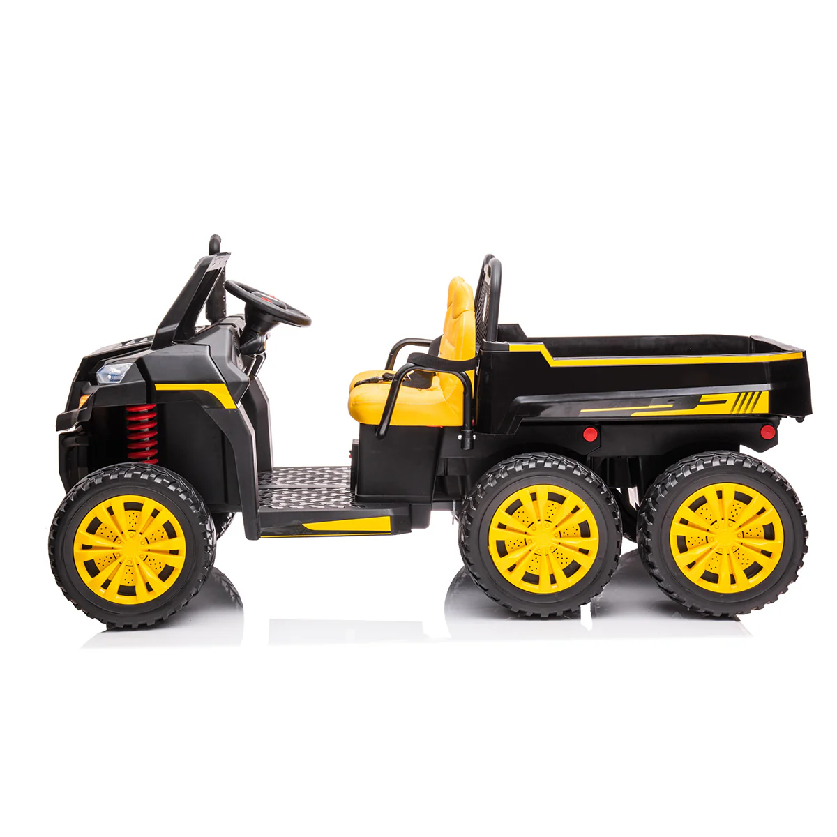 24V 6 Wheeler Tractor Trailer with Dump Cart - Image 2