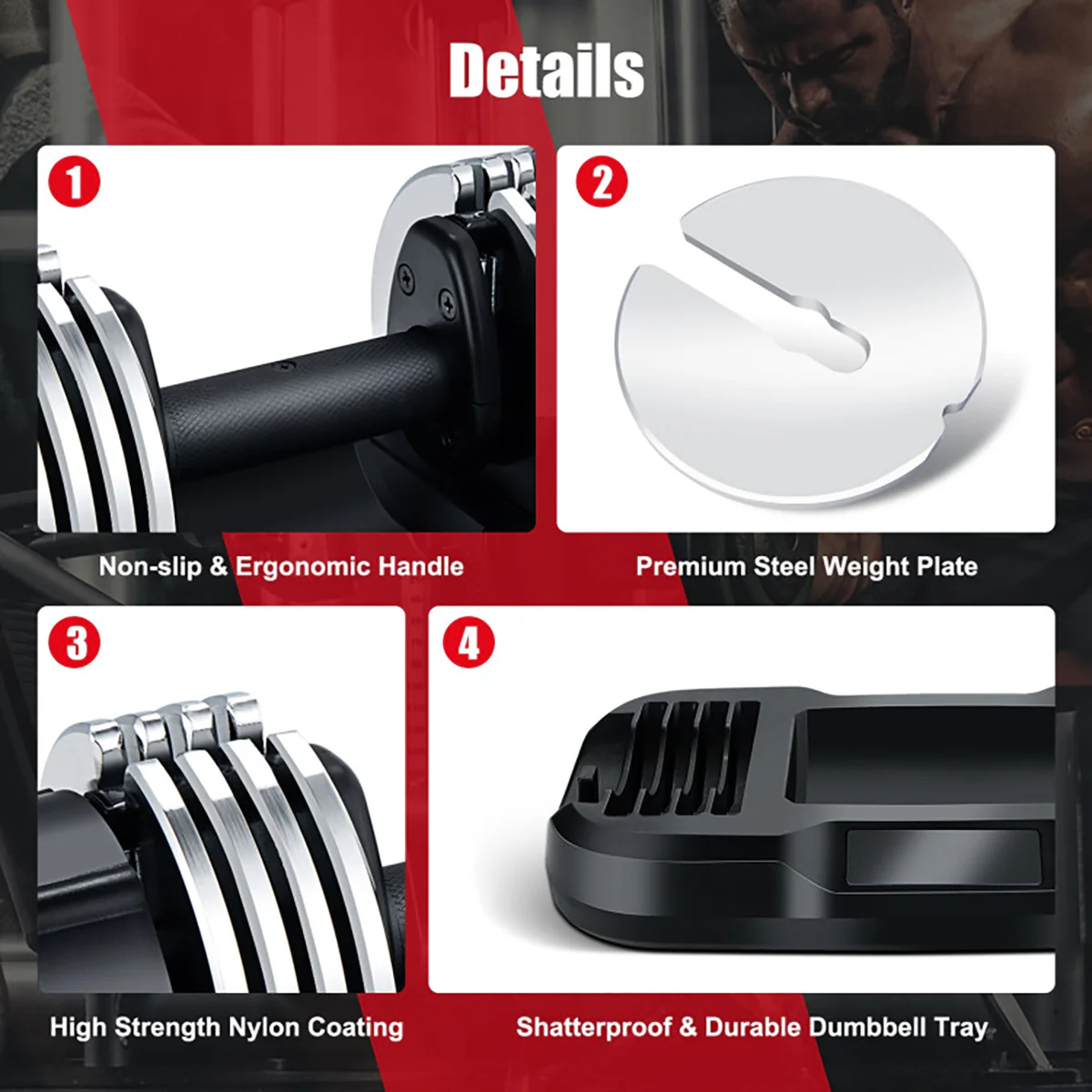 25 lb. Adjustable Dumbbell - Image 9