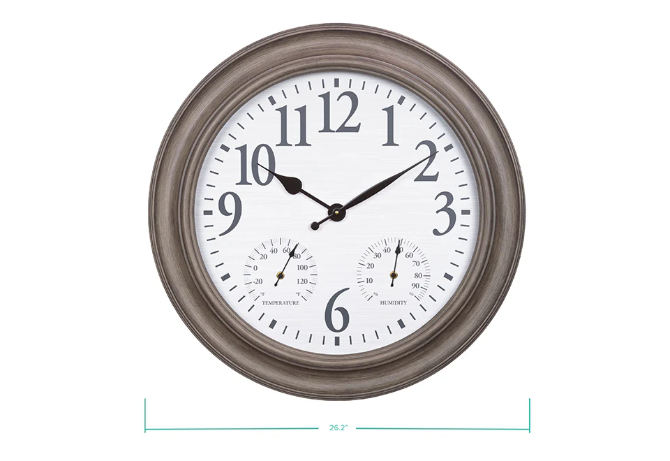 26.2'' Indoor/Outdoor Wall Clock - Image 6