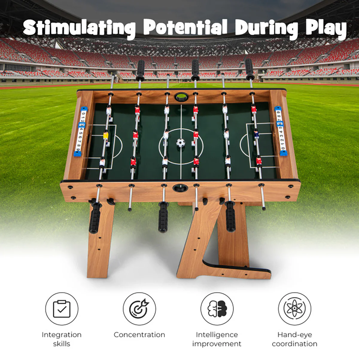 27'' Folding Foosball Table - Image 6