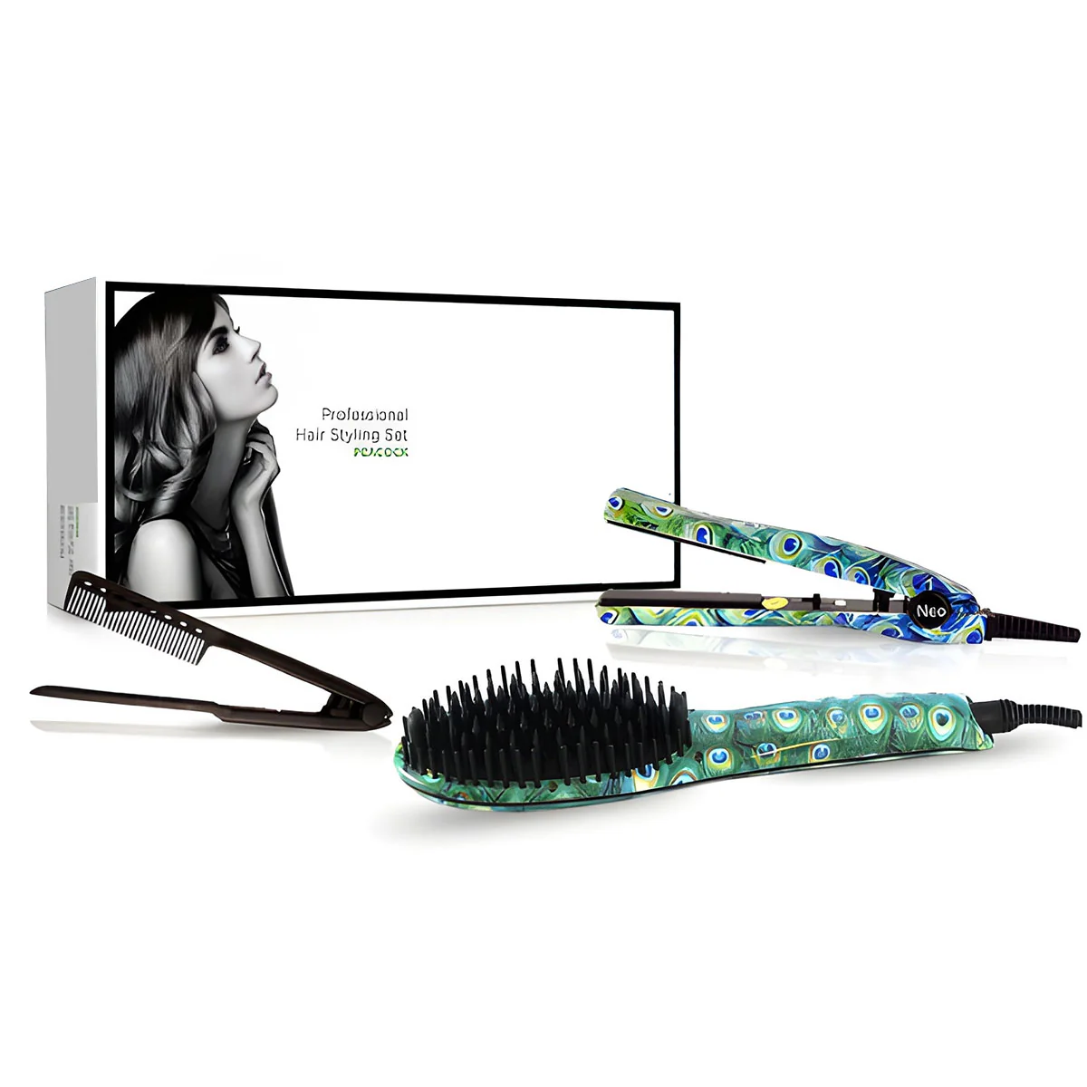 3-Piece Heated Hair Tools Set
