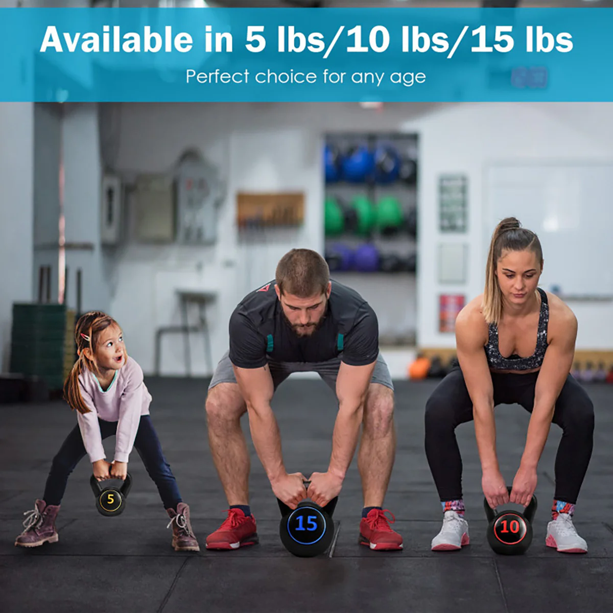 3-Piece Kettlebell Weights Set - Image 5