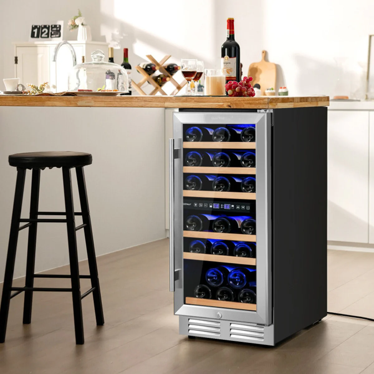 30-Bottle Dual Zone Freestanding Wine Cooler