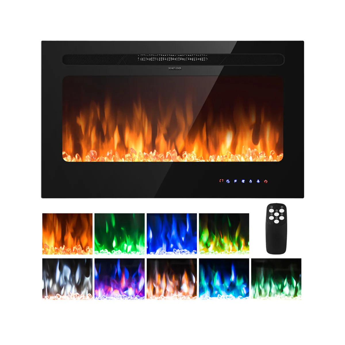 36'' Recessed/Wall-Mounted Electric Fireplace - Image 8