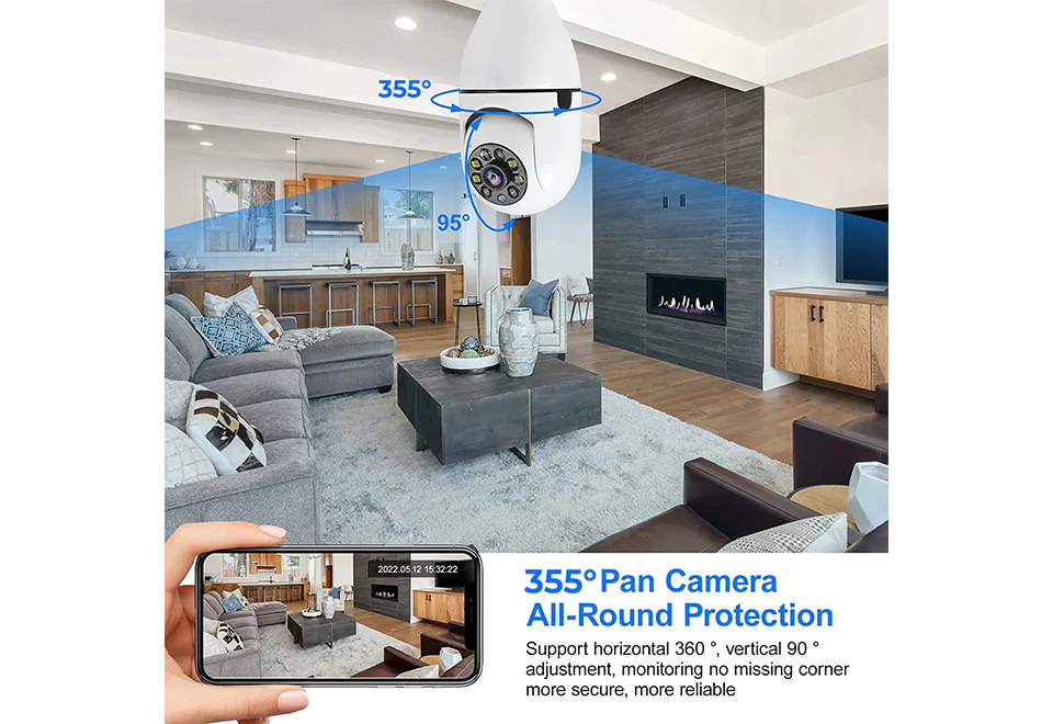 360-Degree Lightbulb Camera - Image 5