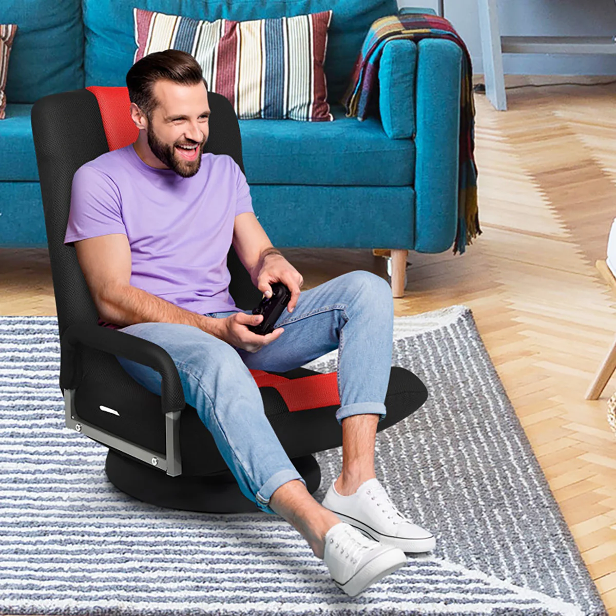 360-Degree Swivel Gaming Floor Chair - Image 8