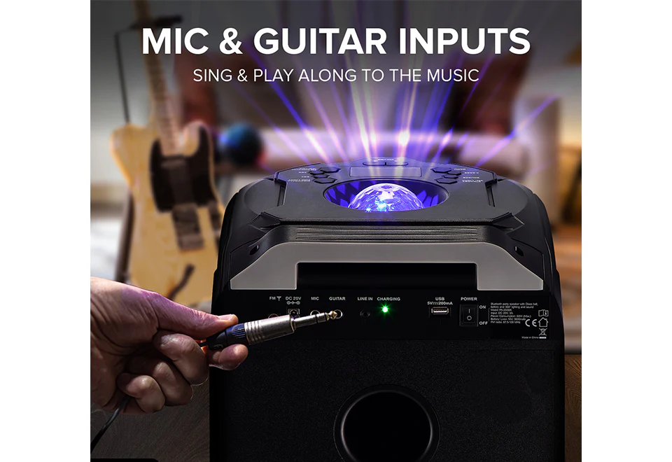 360° Portable Bluetooth Speaker With LED Party Lighting - Image 7