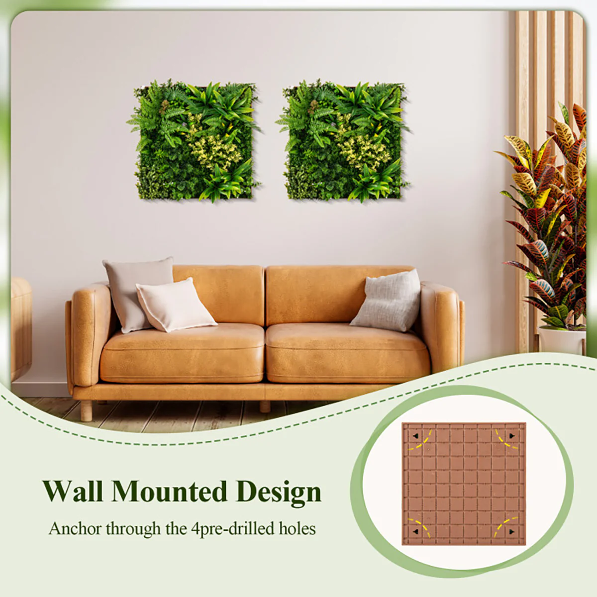 3D Hanging Greenery Hedge (Set of 2) - Image 4