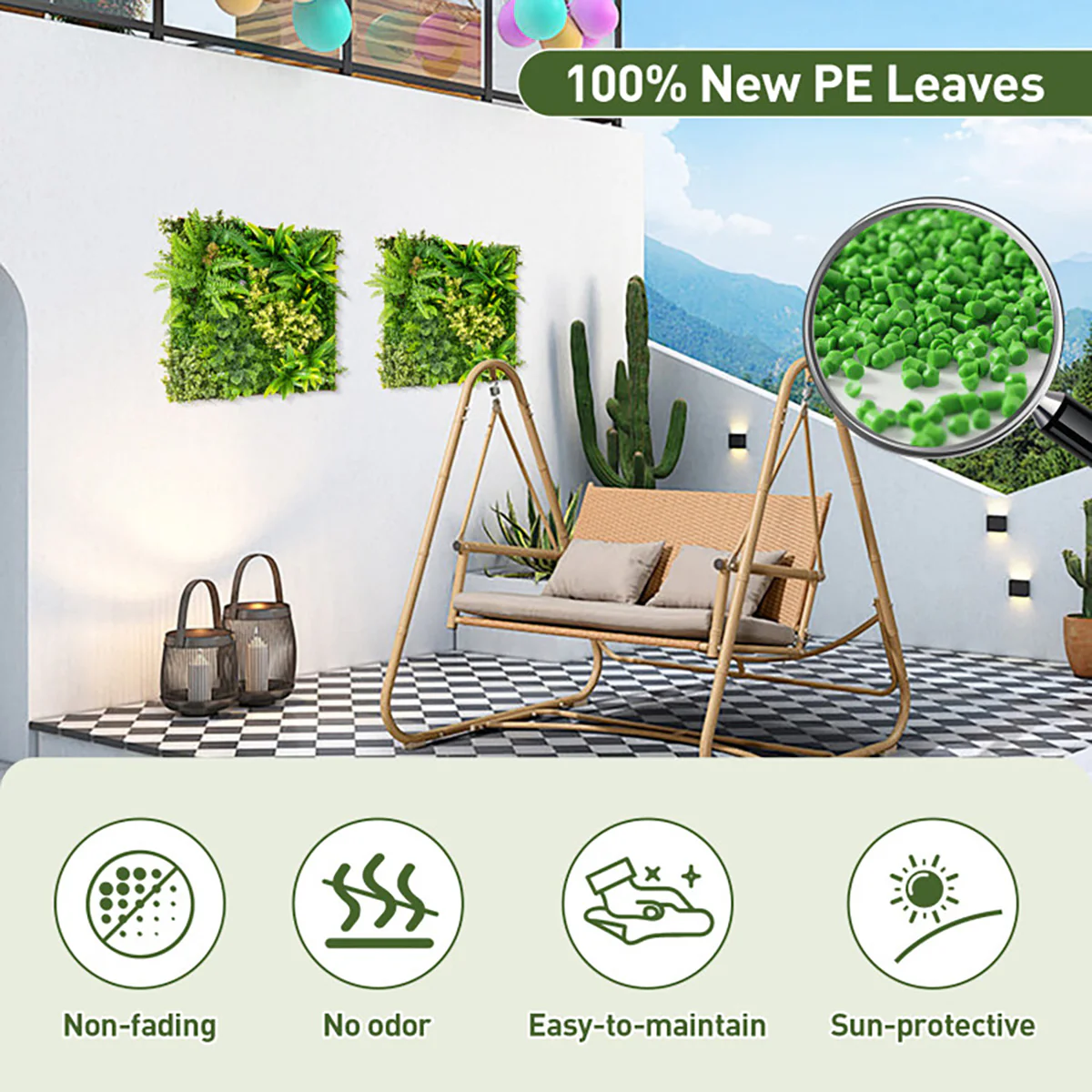3D Hanging Greenery Hedge (Set of 2) - Image 5
