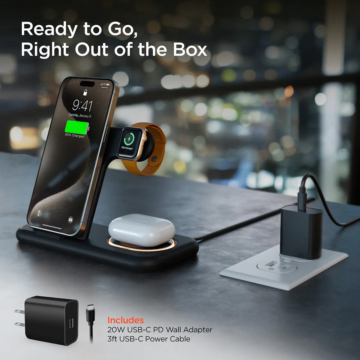 4-in-1 Foldable Apple Charging Station - Image 8