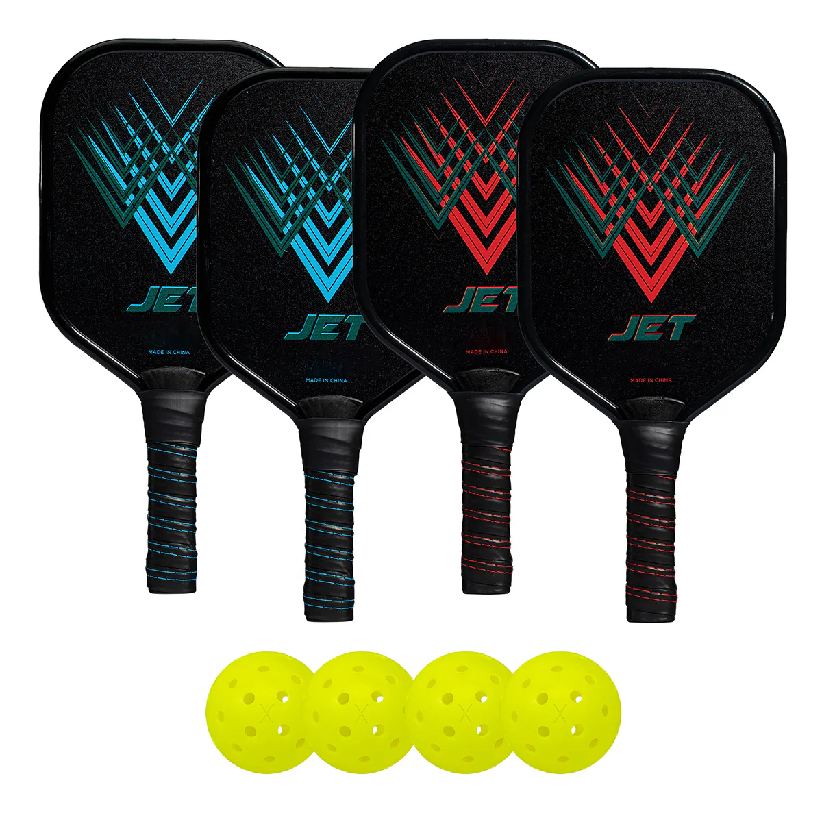 4-Player Aluminum Paddle Pickleball Set - Image 2