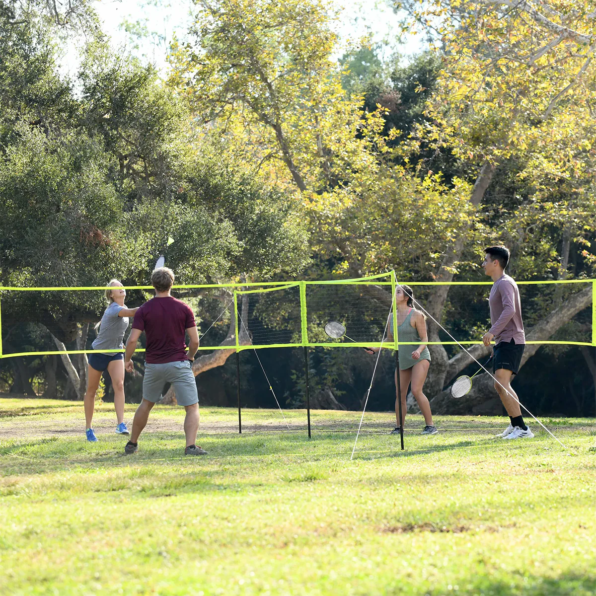 4-Square Volleyball Badminton Set Combo - Image 5