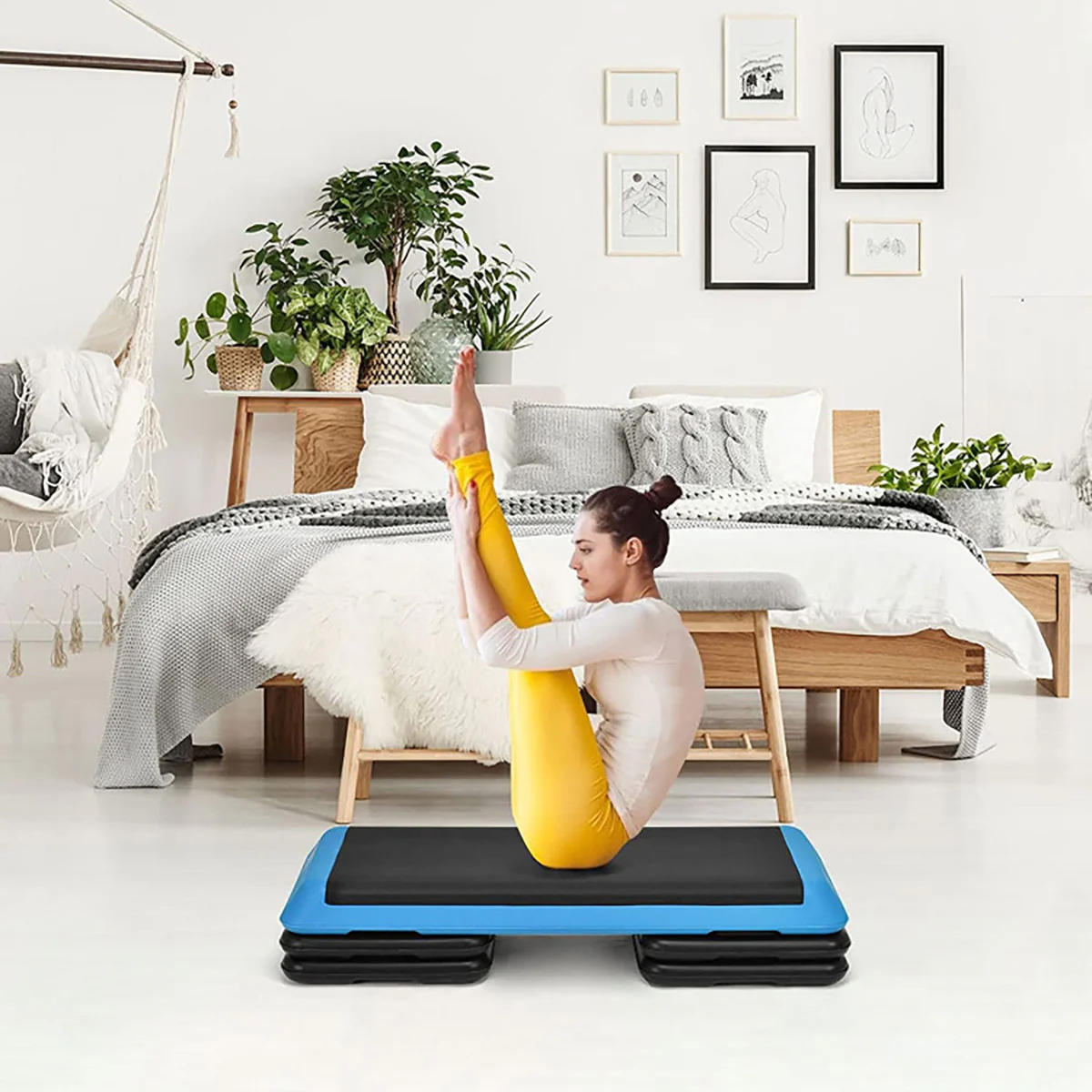 43'' Height Adjustable Fitness Aerobic Step Platform - Image 10