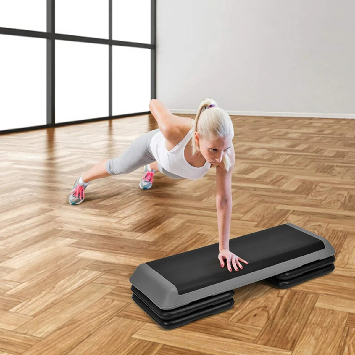 43'' Height Adjustable Fitness Aerobic Step Platform - Image 20