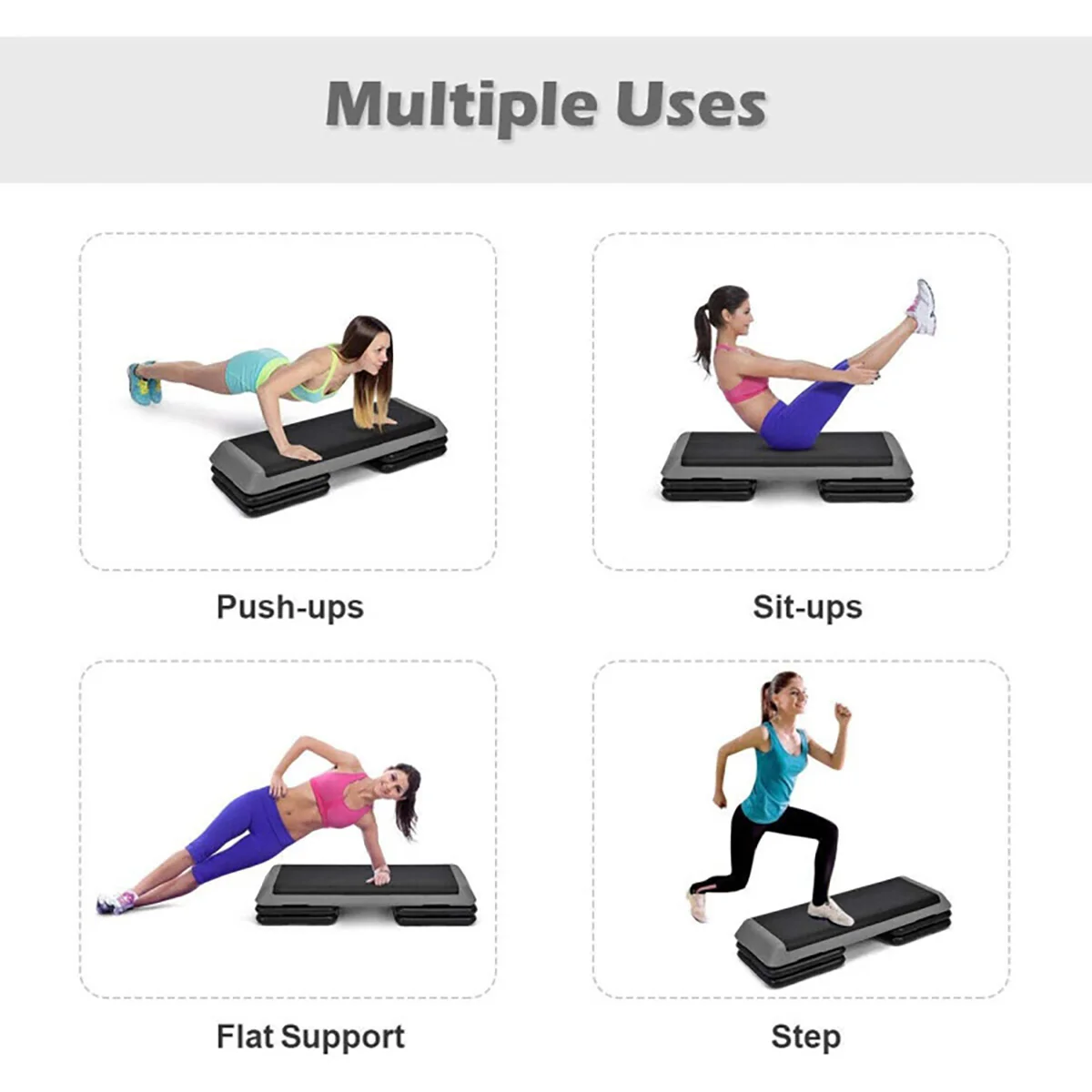 43'' Height Adjustable Fitness Aerobic Step Platform - Image 22