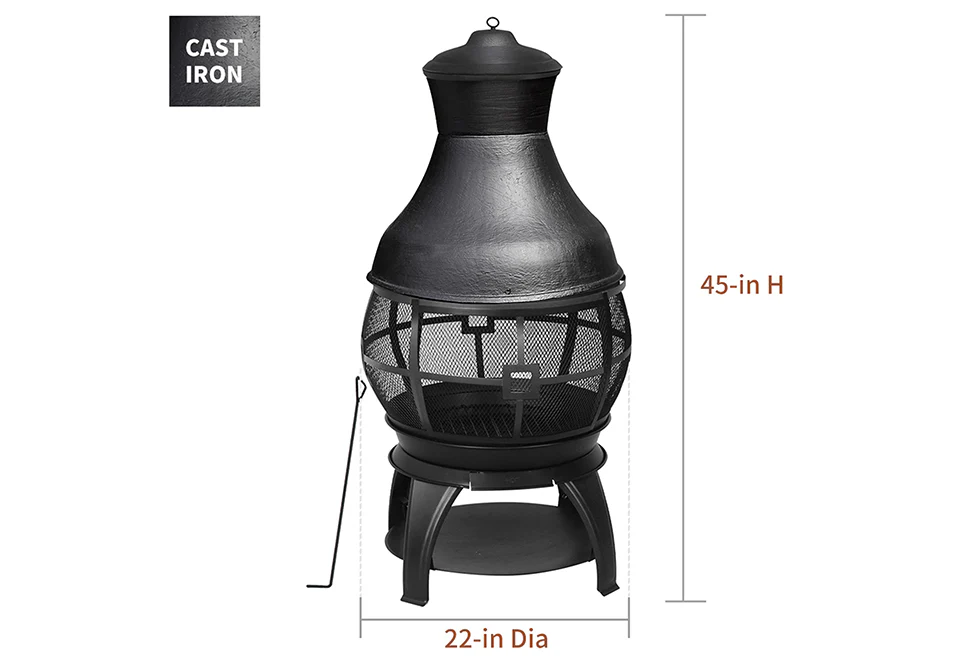 45'' Cast Iron Chiminea - Image 7