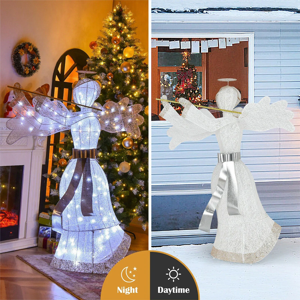 5-Ft. Prelit Lawn Angel - Image 3