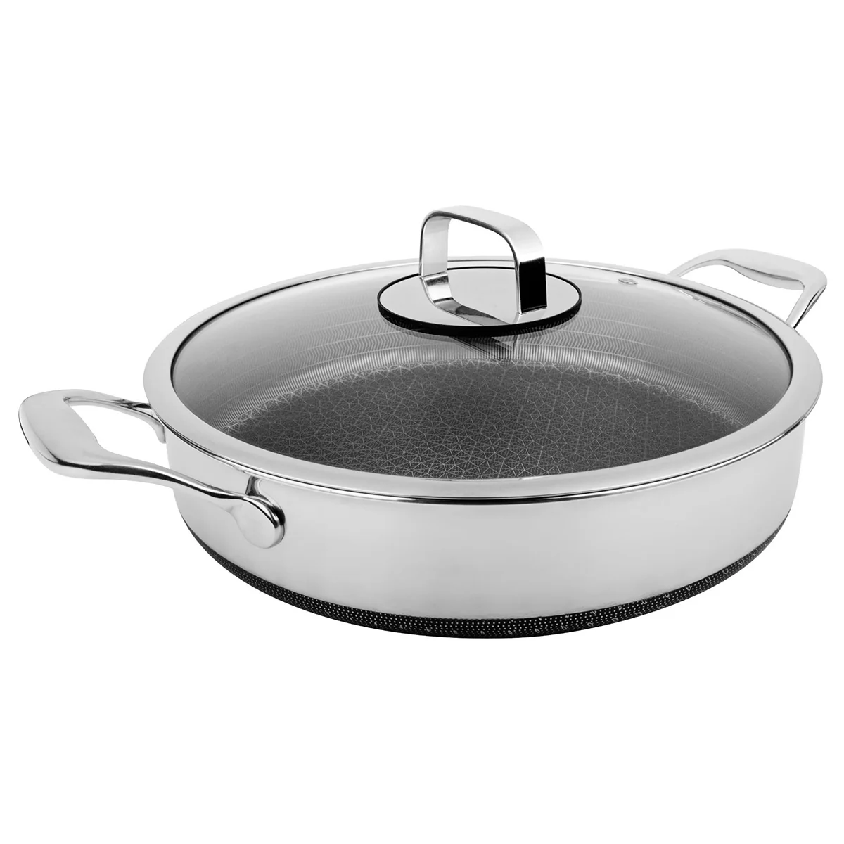 5-Quart Stainless Hybrid Nonstick Saute Pan with Lid - Image 2
