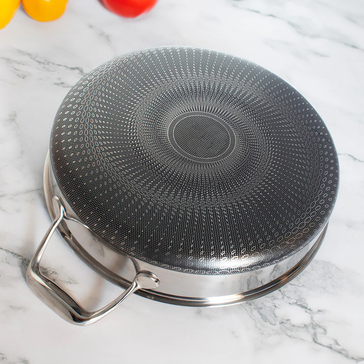 5-Quart Stainless Hybrid Nonstick Saute Pan with Lid - Image 8
