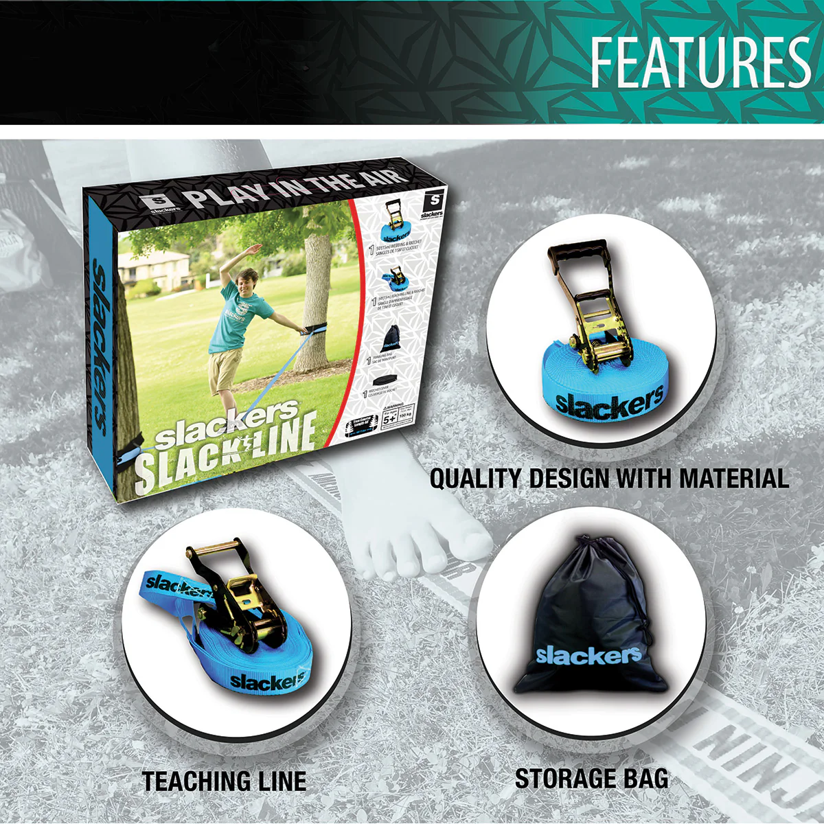 50' Slackline Set - Image 7