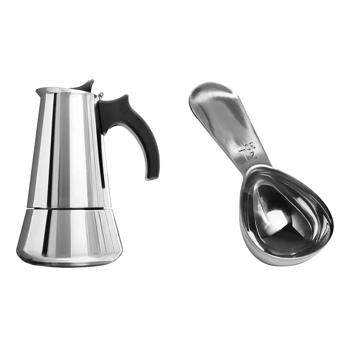 500 mL Stainless Steel Espresso Maker and Spoon Set - Image 8