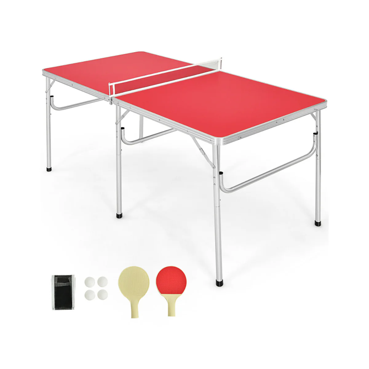 60'' Folding Ping Pong Table Game Set - Image 2