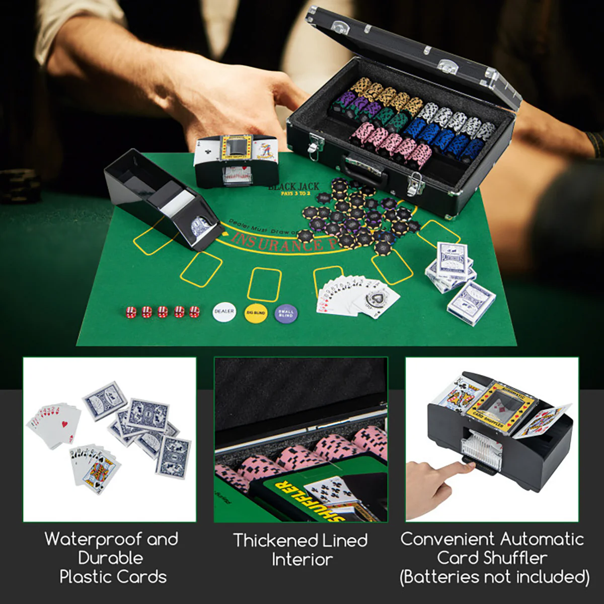 600-Piece Poker Chip and Game Set - Image 3