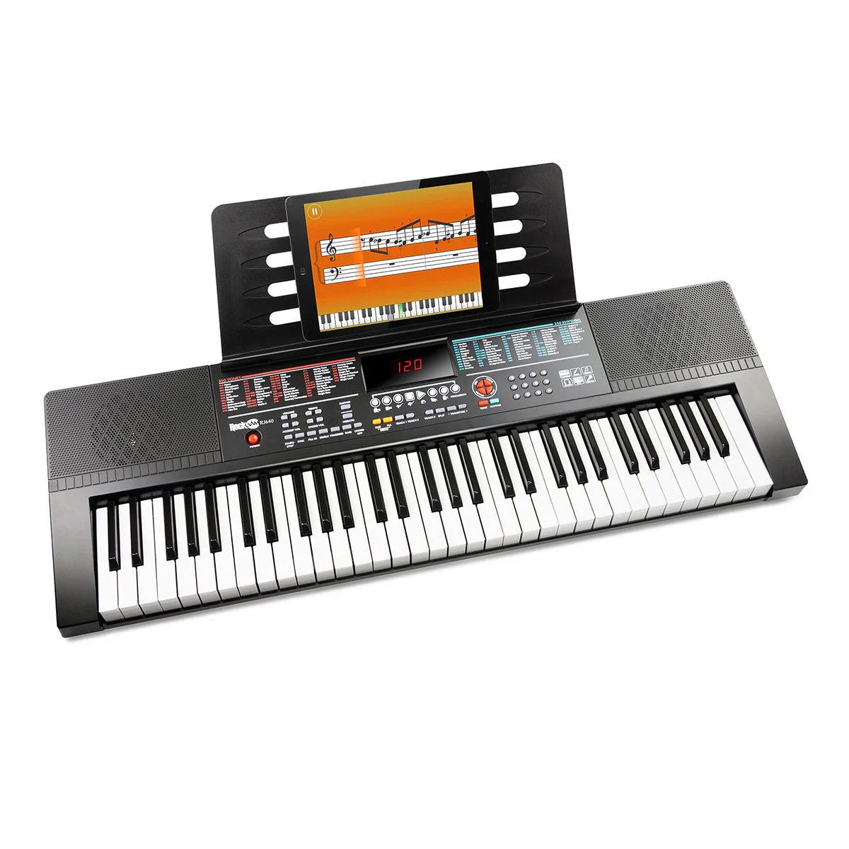 61-Key Keyboard with Stand and Headphones - Image 3