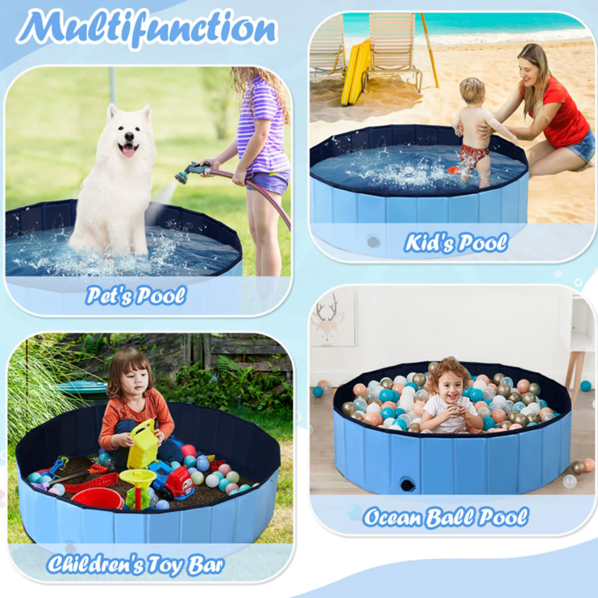 63'' Foldable Leakproof Pool - Image 4