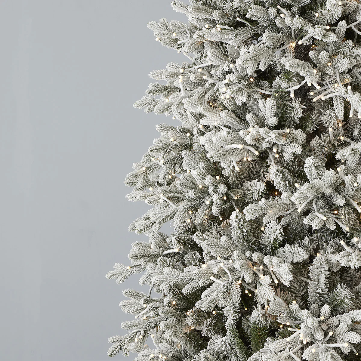 7.5' Flocked Pine Christmas Tree - Image 2