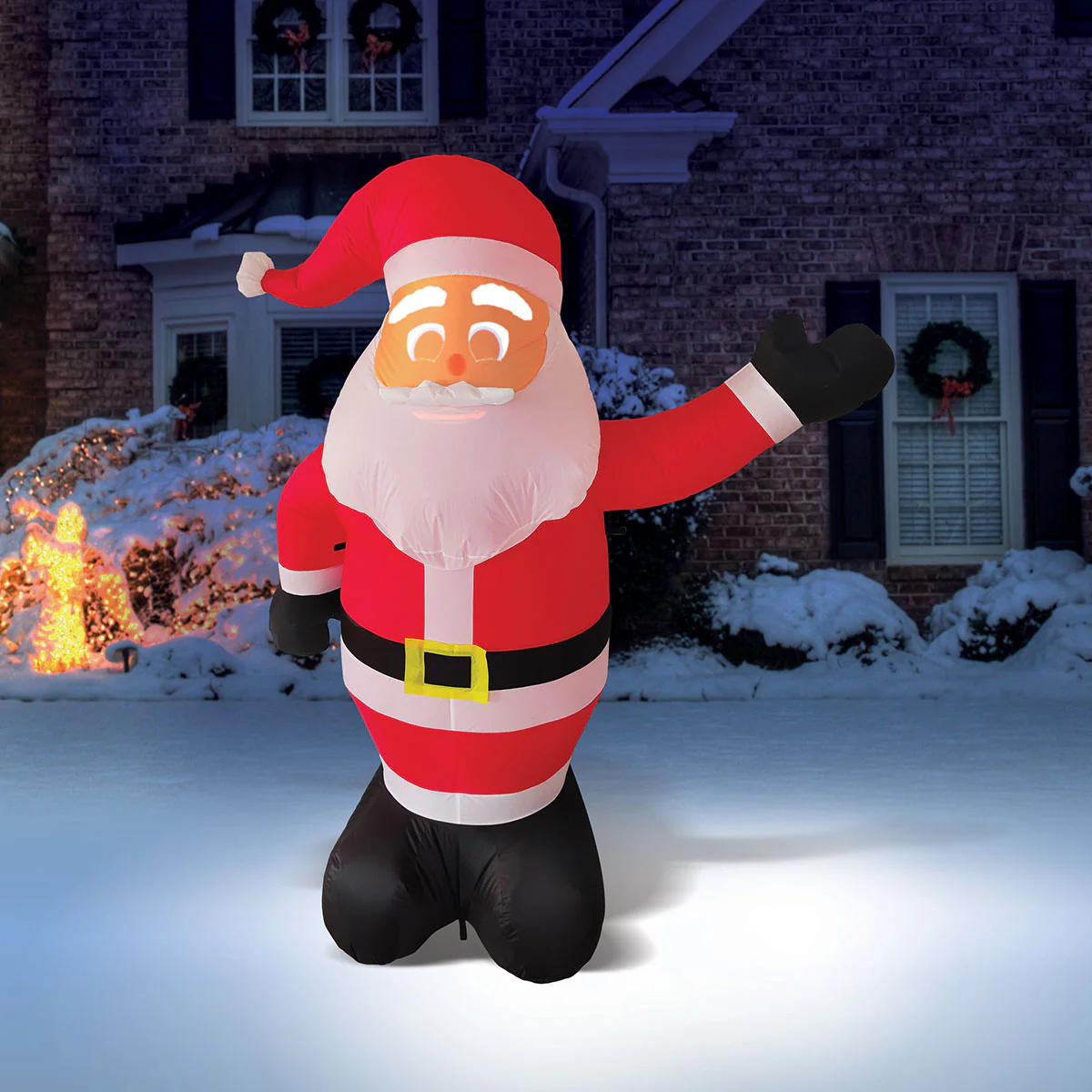 7-Ft. Inflatable Animated Santa - Image 2