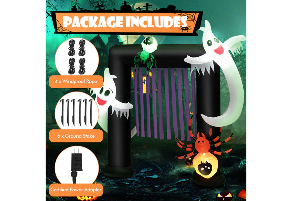 7-Ft. Inflatable Halloween Gateway - Image 8